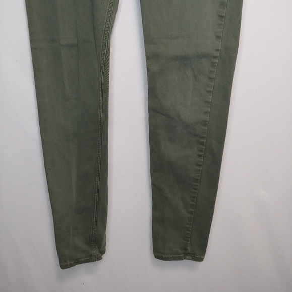 Hollister Women's Super Skinny Olive Green Jeans Size 28/31 - Picture 4 of 10